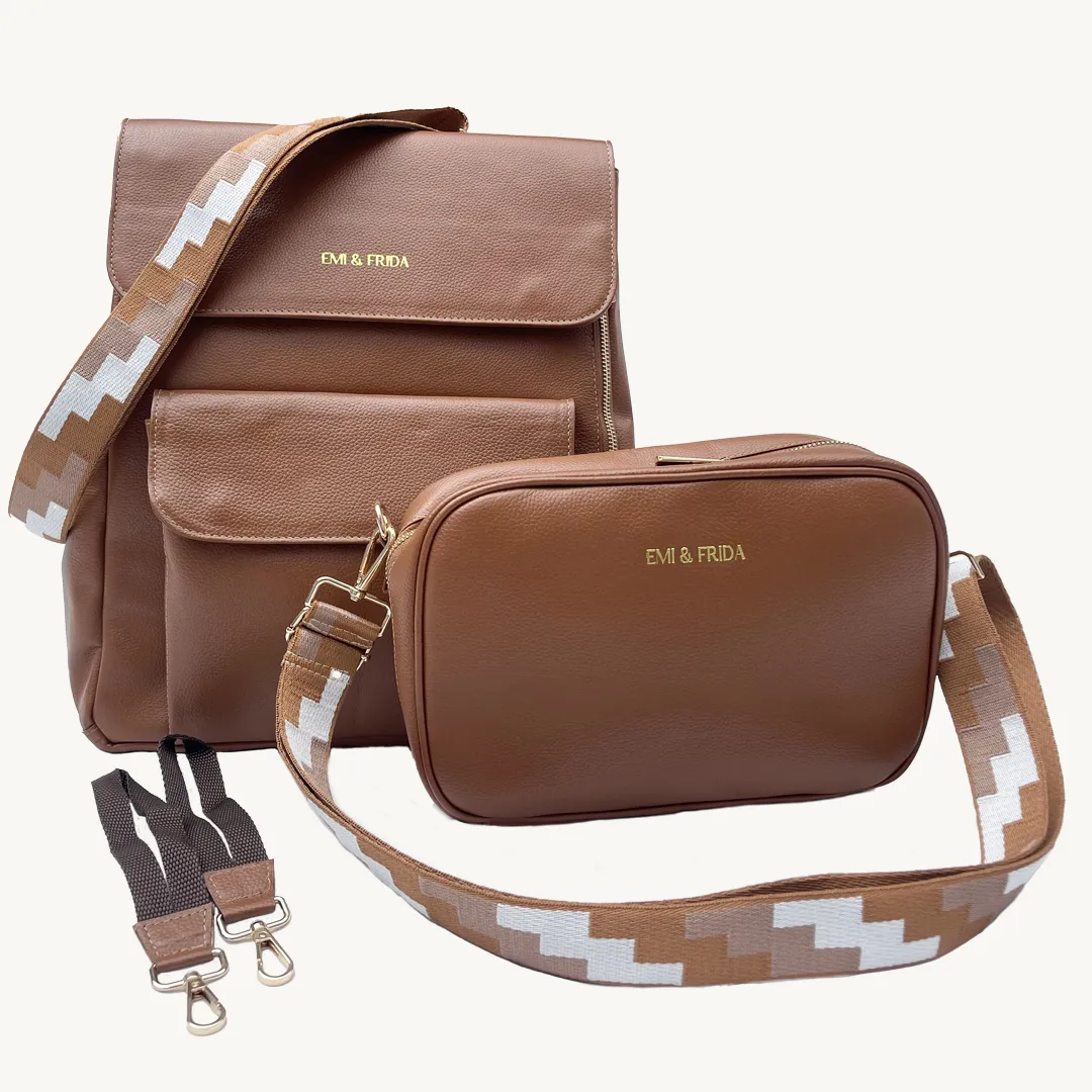 Pañaleras en cuero - Emi &Frida