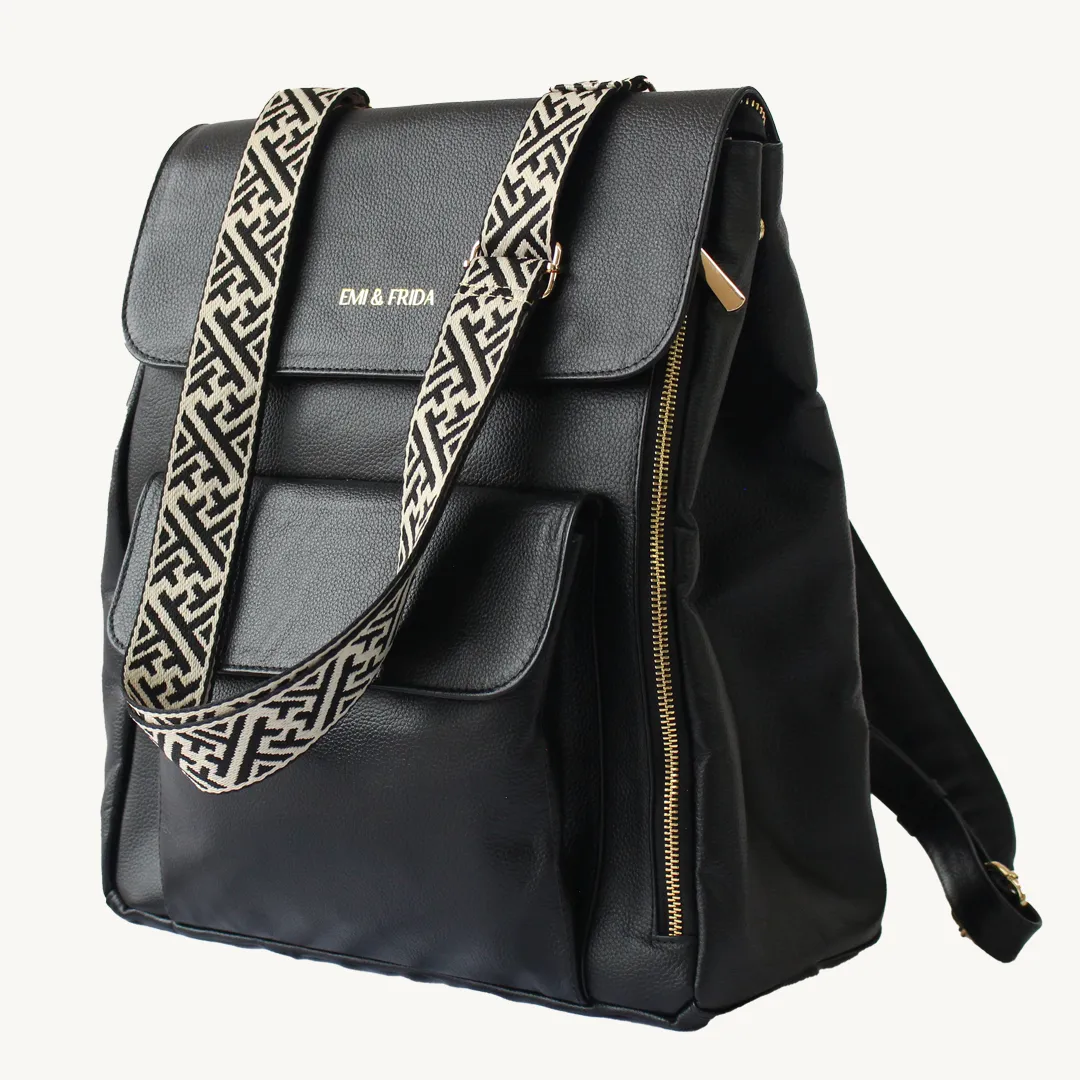 Pañalera de cuero - Emi &Frida